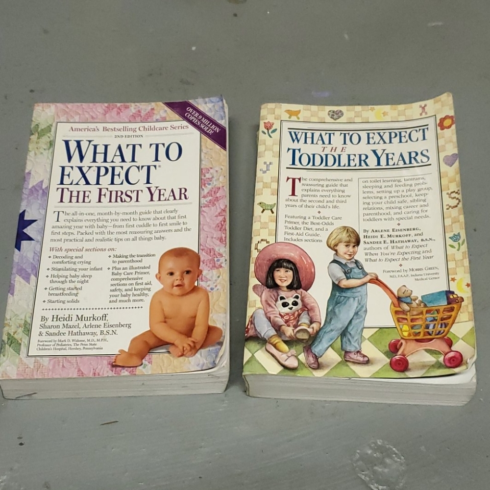 What to Expect Toddler and Baby book bundle